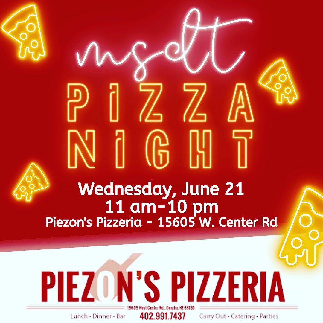 We love us some pizza! 🍕 come out to support MSDT and get yourself some Piezon’s tomorrow and thank us later - it’s amazing! <a href="/MSHSactivities/">Millard South Activities</a>