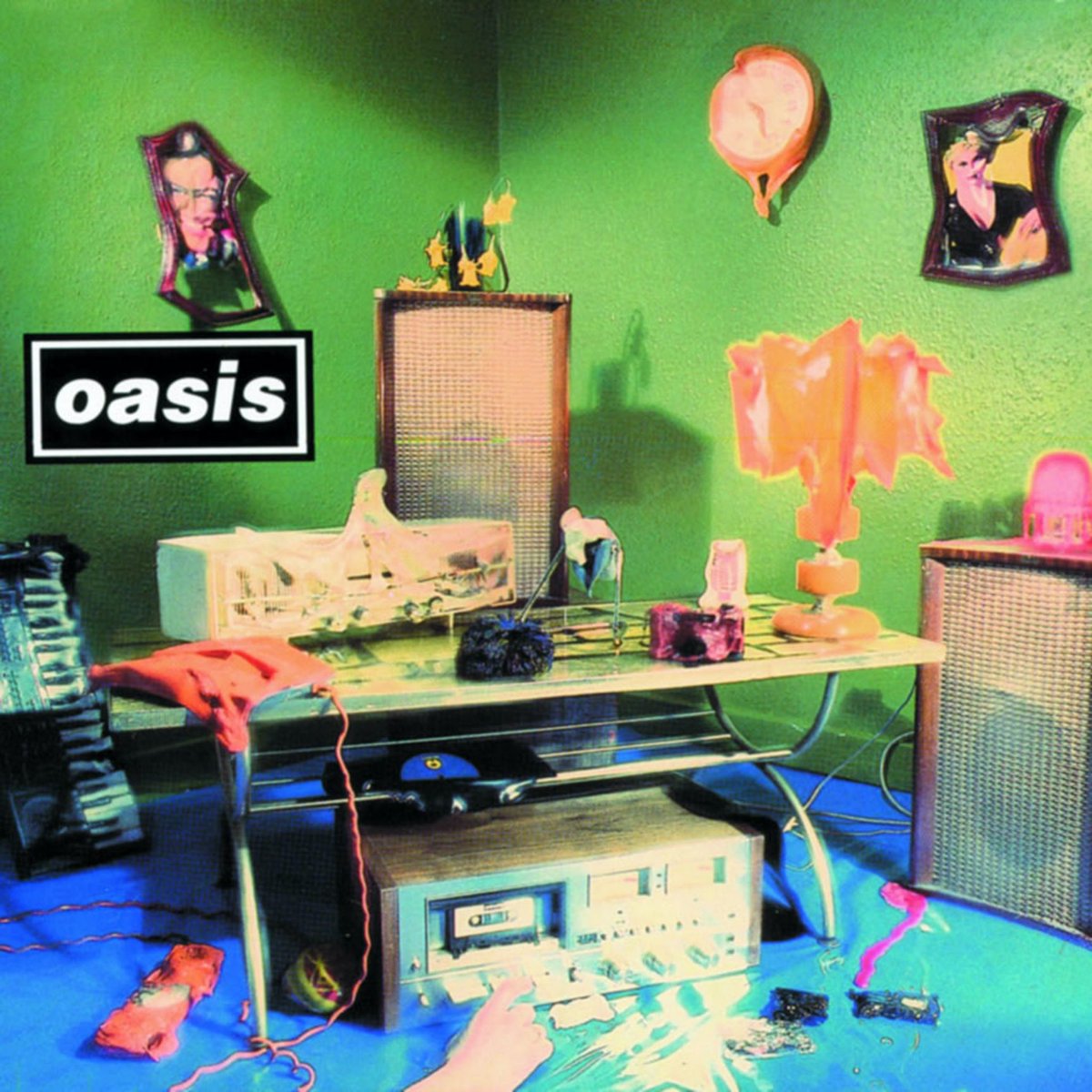 On this day 20 June 94 Oasis release their 2nd single "Shakermaker" from their album Definitely Maybe. The original prop frames featured in on the single sleeve and promo artwork. The melted frame is to show how Oasis rock n roll will melt your face off #oasisband #noelgallagher