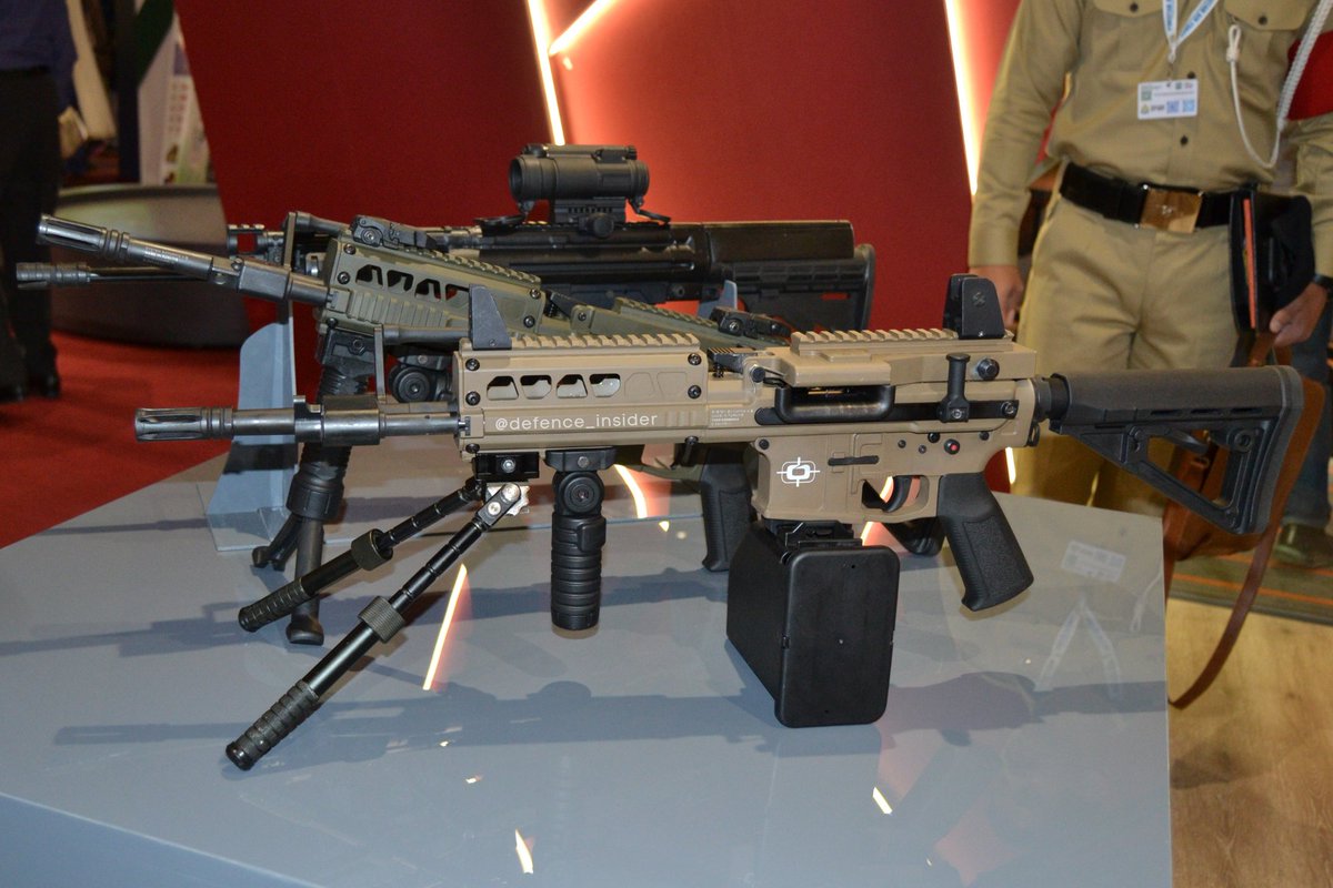 defence_insider's tweet image. Both the System Defence MFR56 Light Machine Gun (LMG) and the R56 Rifle were on display at Pakistan Ordnance Factories (POF) pavilion at #IDEAS2022. This suggests ToT and local production for Pakistan Armed Forces and other Law Enforcement Agencies (LEAs).