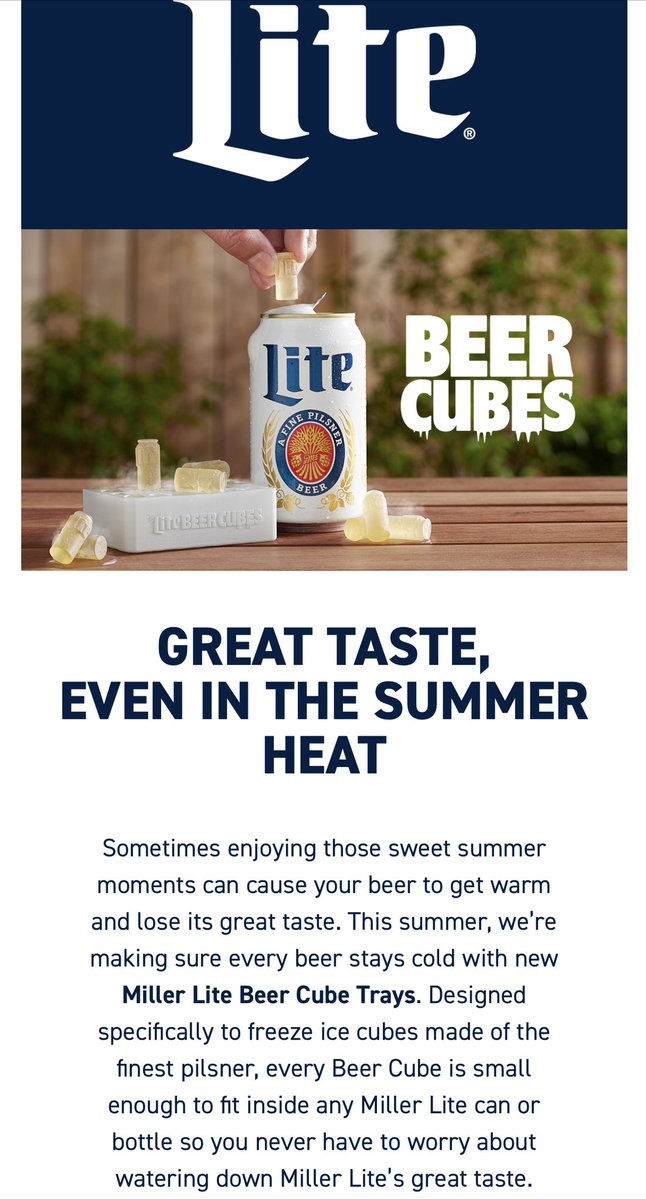 Darren Rovell on Twitter "American Ingenuity At Its Best Ice Cubes