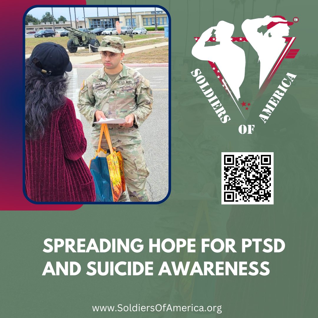 PTSD is treatable. Reach out and let them know they're not alone. Help is available.

soldiersofamerica.org

#ptsdawareness #ptsdawarenessmonth #supportveterans #helpinghands #helpingothers #donationsappreciated