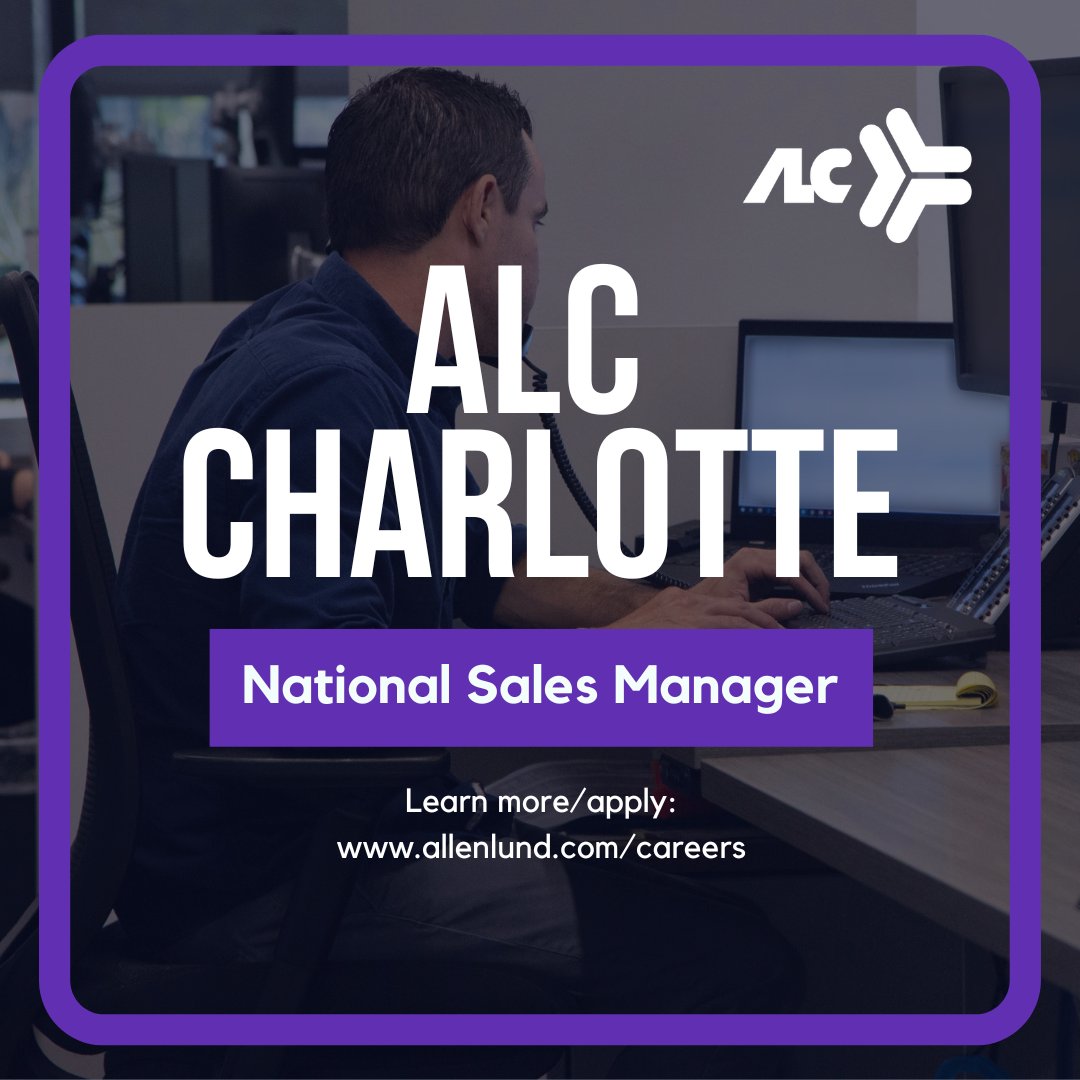 ALC Charlotte is hiring!

To learn more/apply click here:
bit.ly/3DTDXWz

#AllenLund #Hiring #3PL #logistics #sales #transportationindustry #familyowned #ALCCharlotte