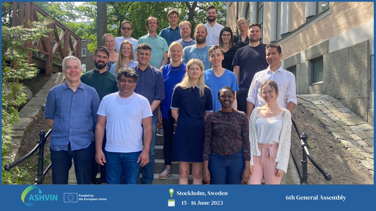 AshvinH2020's tweet image. Wrapping up our #GeneralAssembly in Stockholm🇸🇪
 
⚡ We discussed next steps as we received a 6-month extension 
⚡ Our final year will focus on promoting and implementing our #DigitalTwin solution

Learn more➡ rb.gy/mxwmb
#ASHVINTeam is ready for the final stage🚀