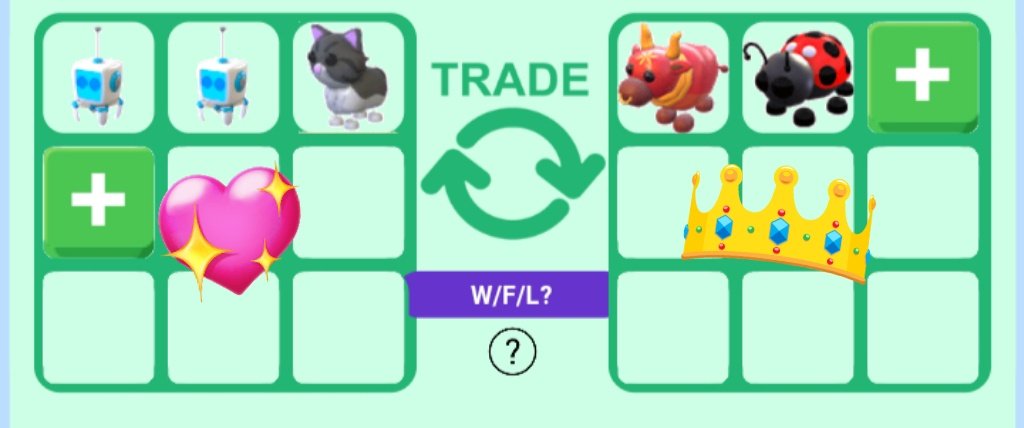 Anyone willing to do this trades?? ♡♡

Me: 💖            You: 👑
 
❥I can do the Persian cat trade 2 times!!
❥I can also change the Persian cat from the robot trade to 4 gorillas
#adoptme #adoptmetrade #adoptmetrading #adoptmetrades #adoptmetradings #AMTrading
