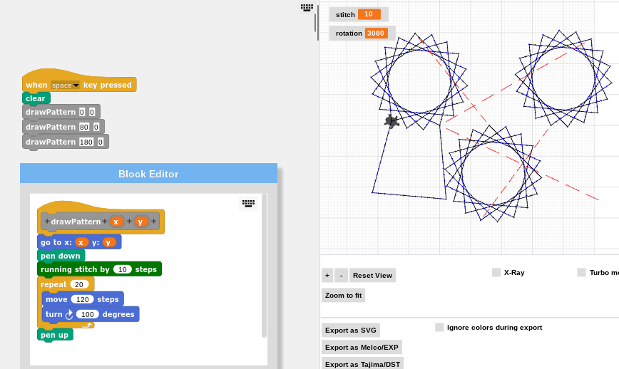 skrish2017's tweet image. Been experimenting with @turtlestitch to blend computing and art. Hoping for some interesting collaborations next school term.  #artTechChat