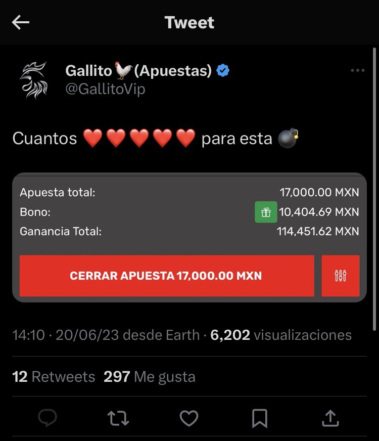 PickCristianRey's tweet photo. 🚨YA TENEMOS LA 💣 DE HOY

¿Van a querer el Parlay de GallitoVIP completamente gratis por aquí? 

Ya se la saben. Déjenme su ❤️ y lo subo de unaaa ✅ https://t.co/RXmqME3vU7