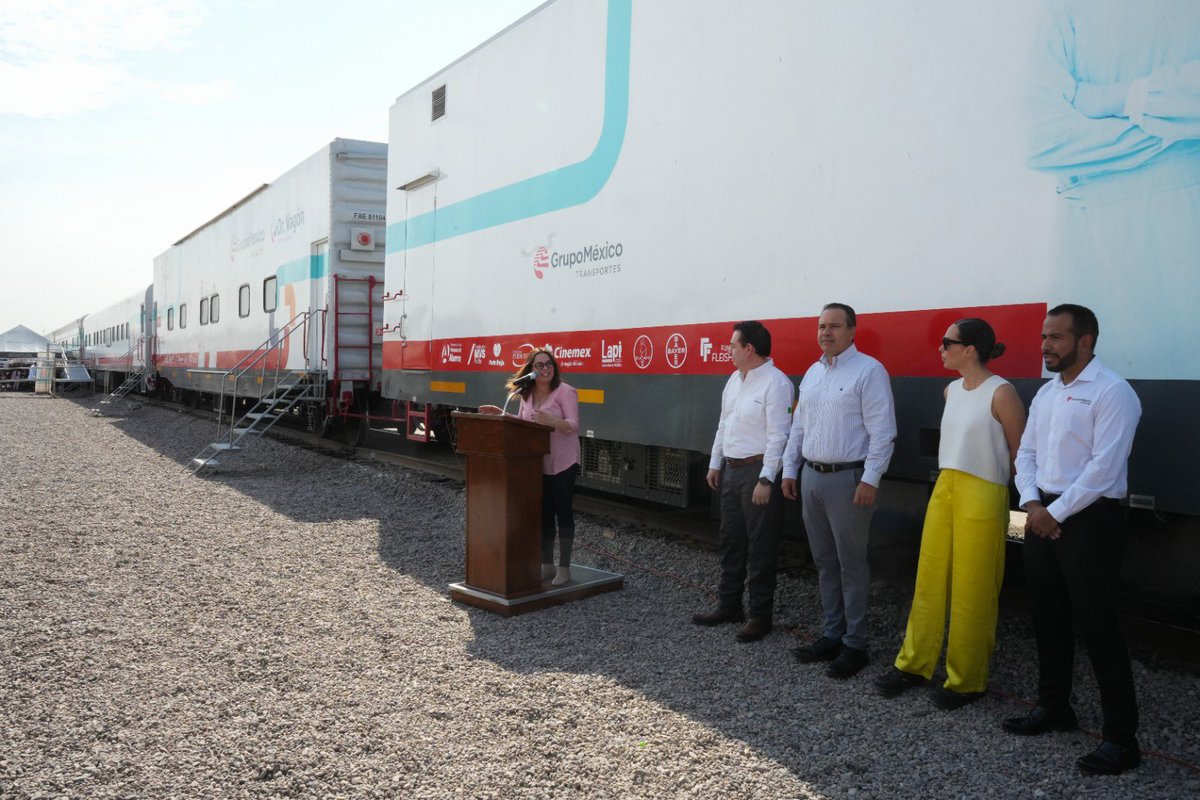ssaludsonora's tweet photo. Así se vivió en la capital sonorense, el primer día de consultas en los 17 vagones del Dr. Vagón, el ‘Tren de la Salud’. 🩺🚊
Esta #Ruta87 es en beneficio a la salud de las y los sonorenses.
Próxima parada: Cananea, Sonora (del 26 al 28 de junio). 1/2
#SaludSonora. https://t.co/vAb89XXM4b