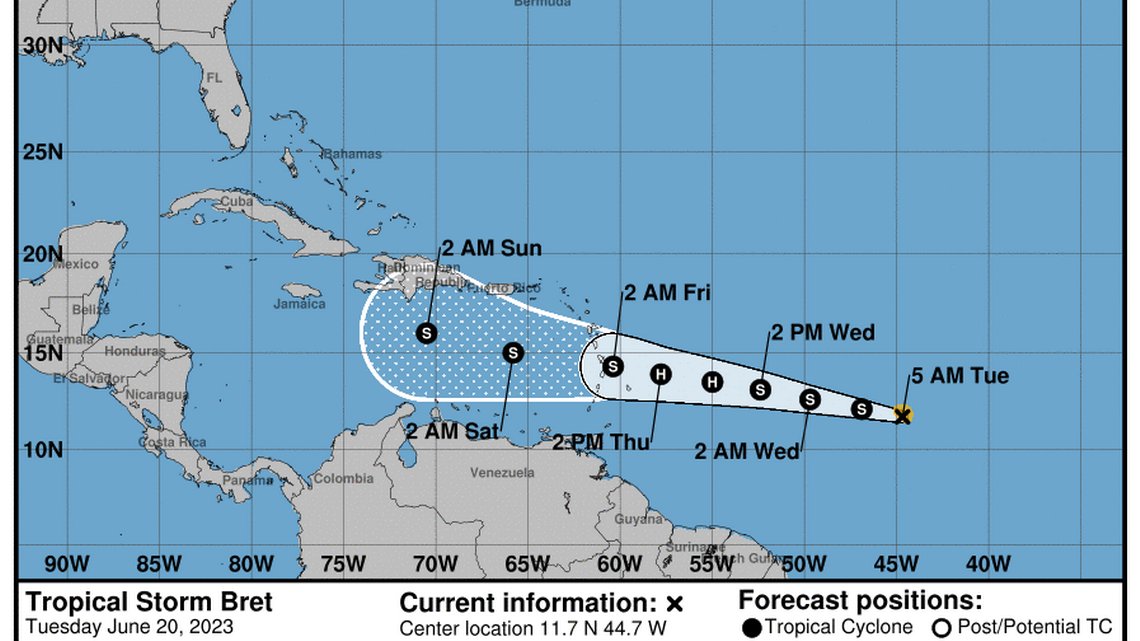 noticiaaldia's tweet image. Tormenta Bret amenaza al Caribe is.gd/0qq7OJ #AlDia #Internacionales