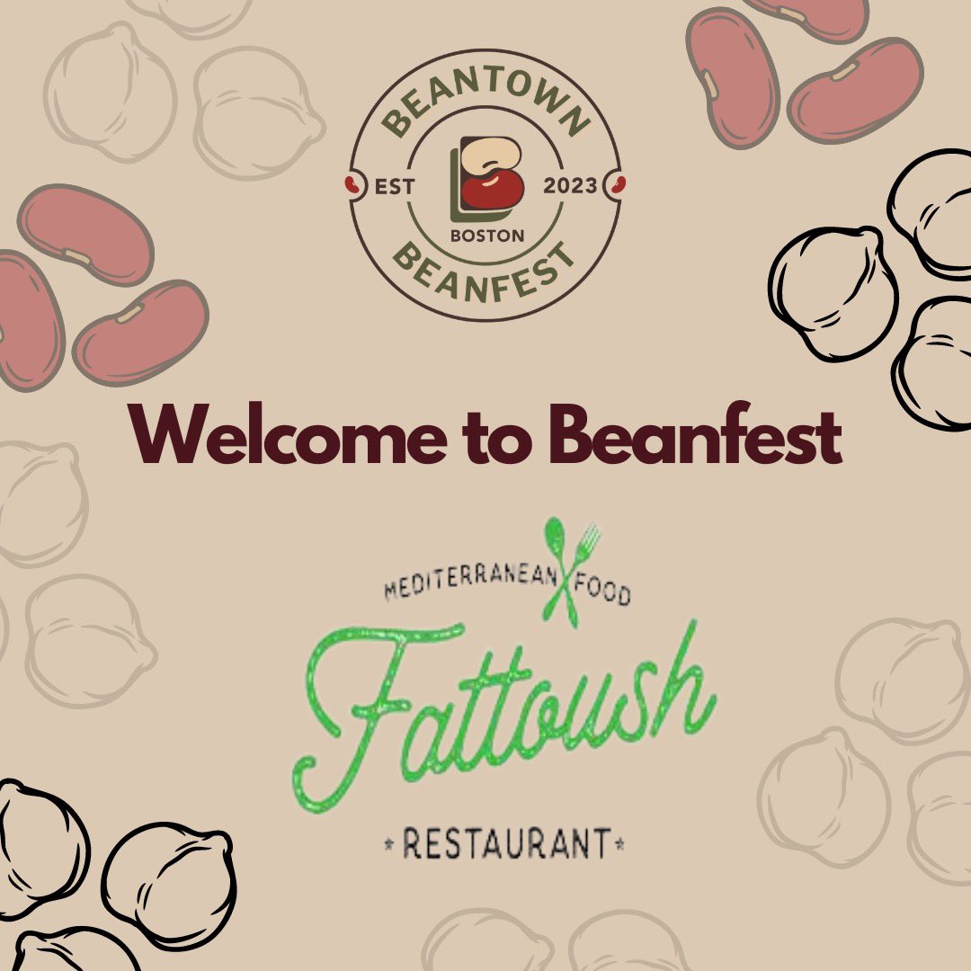 BOSbeanfest's tweet image. ✨GARBANZO BEAN HARMONY✨ @Fattoushmass is pulling out all the stops on June 24... white bean salad, jalapeno hummus, baba ghanouj, mdardara... Treat yourself at the Beantown Beanfest on the @HelloGreenway!
#fattoush #whitebean #hummus #BeantownBeanfest
