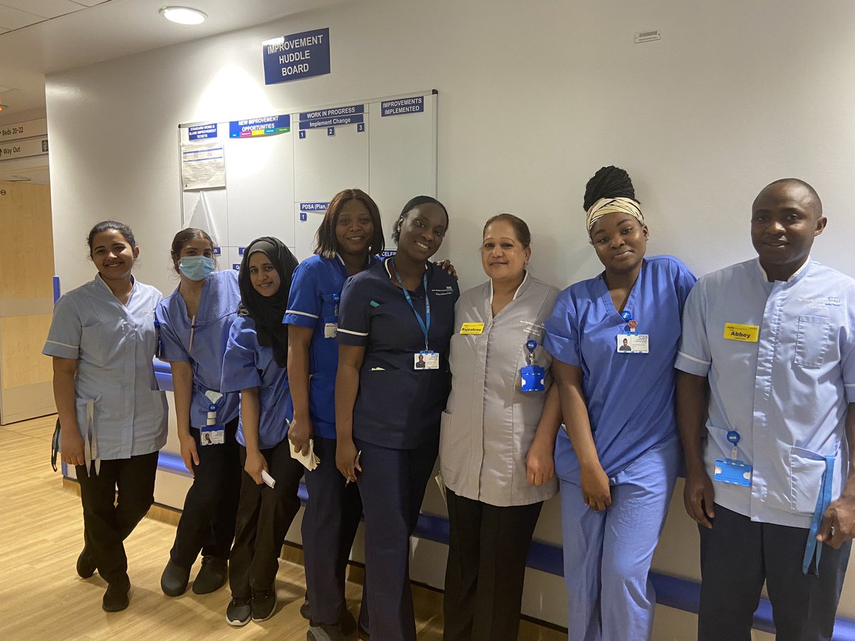 Today we took our @NorthMidNHS T6 Ward through their Improvement Huddle Board, looking forward to getting started with their 1st #ImprovementHuddle next week! They have added two #ImprovementTickets to the board already!
#Lean #ContinuousImprovement #NHS #NorthMid
@VestaOwusu