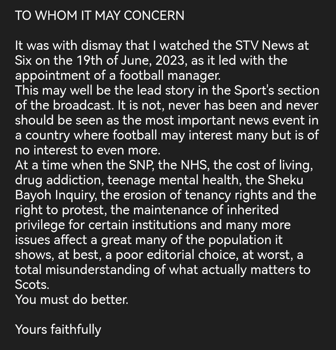 It's taken me a day but this is a complaint to STV. #dobetter @STVNews