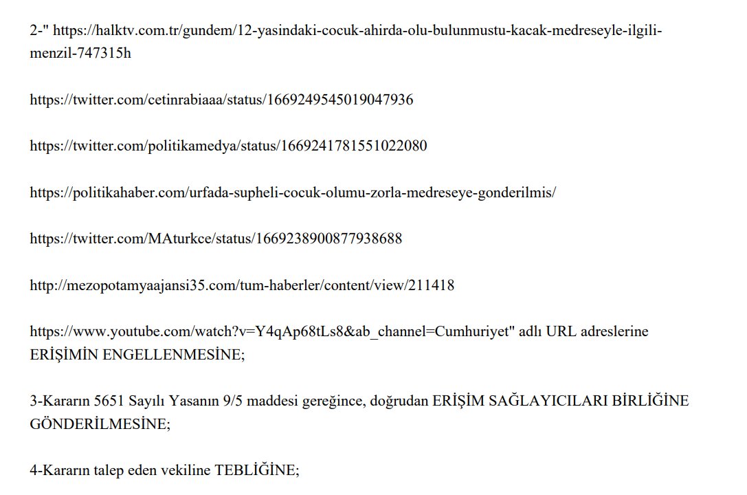 Rabia Çetin on Twitter: "Twitter, mahkeme kararını mail atmış. Vakıf