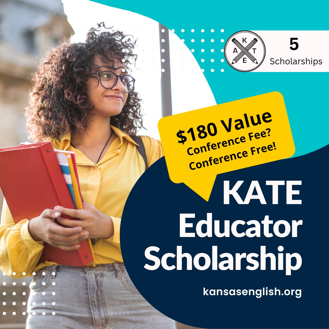 DEADLINE TOMORROW: It's the last opportunity to apply for a scholarship to KATE's fall #conference for #ELA #educators in #Kansas! Don't miss your chance! kansasenglish.org/apply-for-awar…