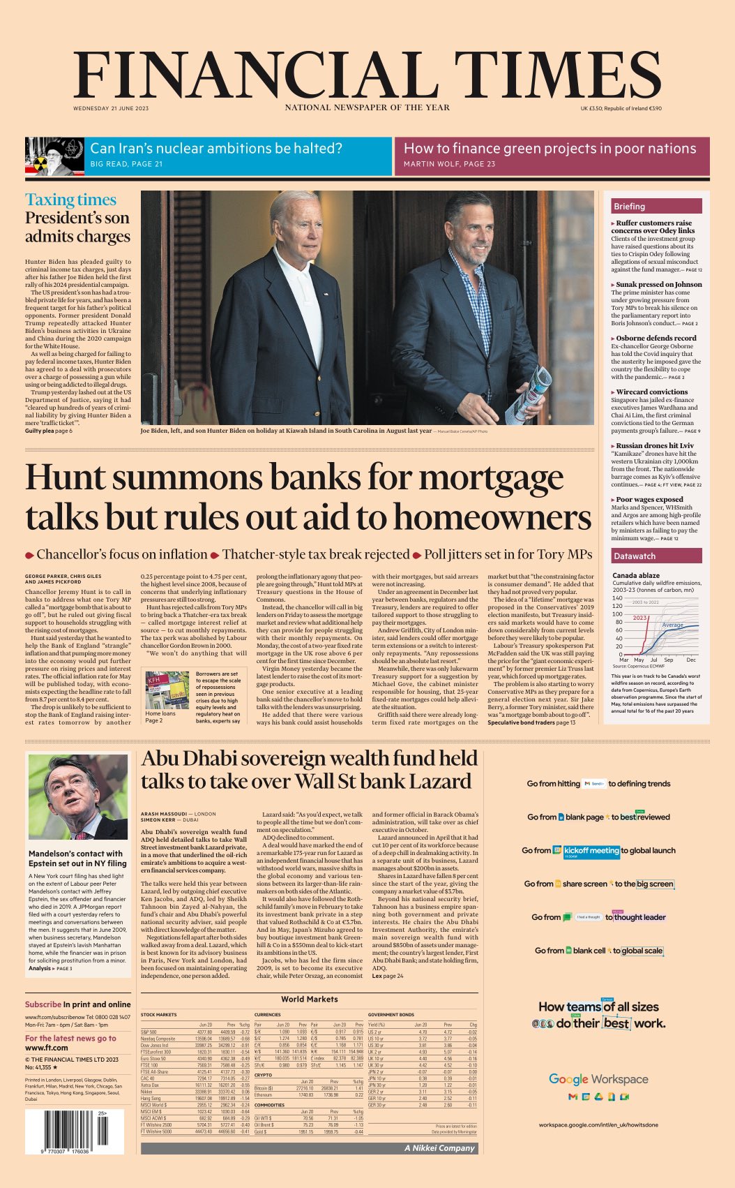Neil Henderson on Twitter "FT UK Hunt summons banks for mortgage