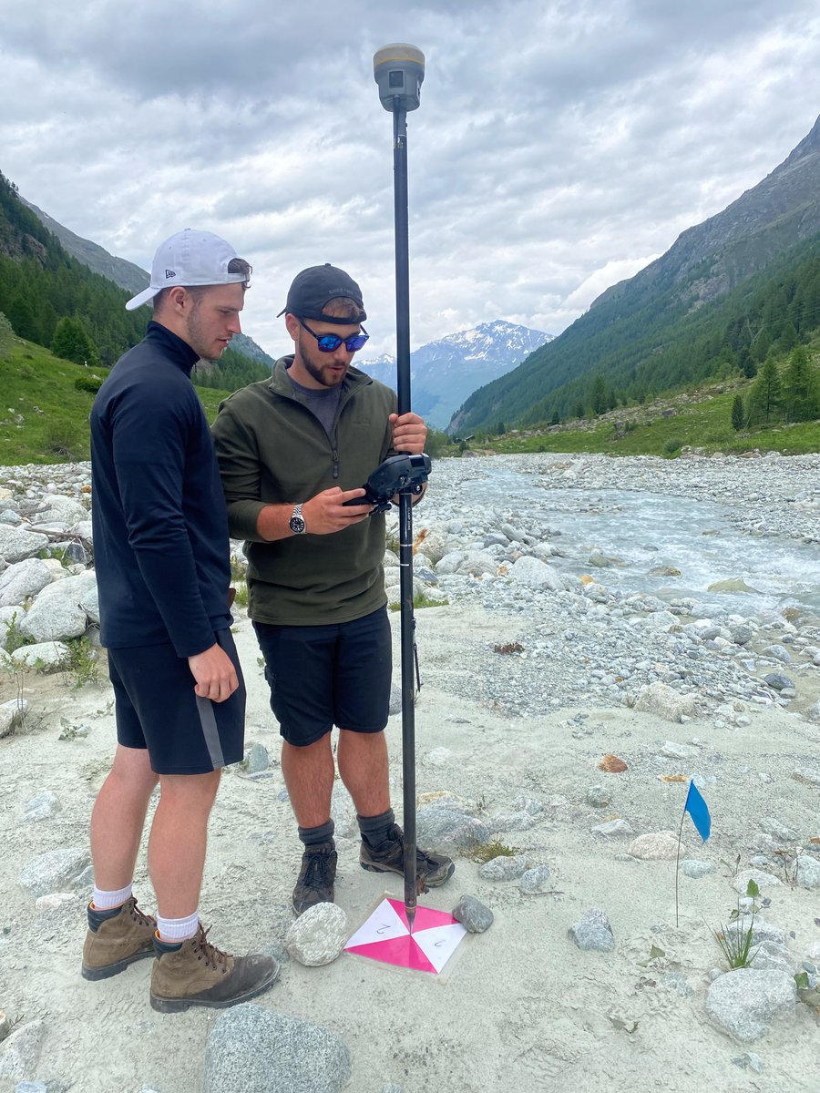 Yesterday, students on our Alps field course investigated the factors controlling river channel morphology. They used the latest, industry-standard technology - including an advanced, survey-grade drone (DJI Phantom 4 RTK) and GPS unit (Trimble R10 dGPS).