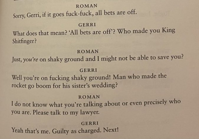 it’s funny because there are so many deleted scenes that i forgot this exchange but it’s so hilarious