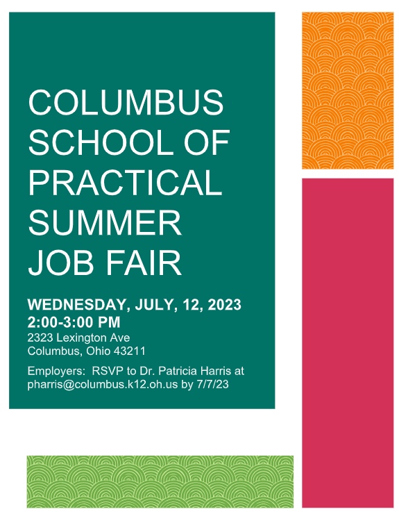 📢 Are you a health-related employer looking to have a table at our next job fair? If so, please contact Dr. Harris today! ✅ #ACEimproveslives #CareerTechEd ColumbusCitySchools