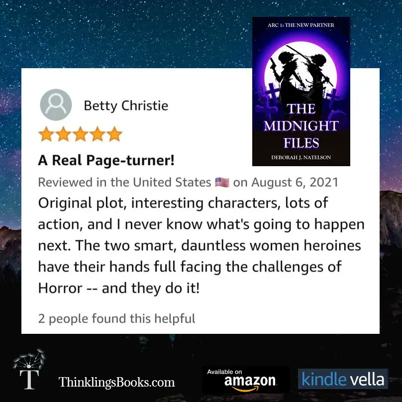 We LOVE this review of The Midnight Files! 😍     
Find it in our Linktree in our bio 😀 
.
#KindleVella #KindleVellaStory #fantasy #FantasyBooks #DarkFantasy #BookReview #BookRecommendations