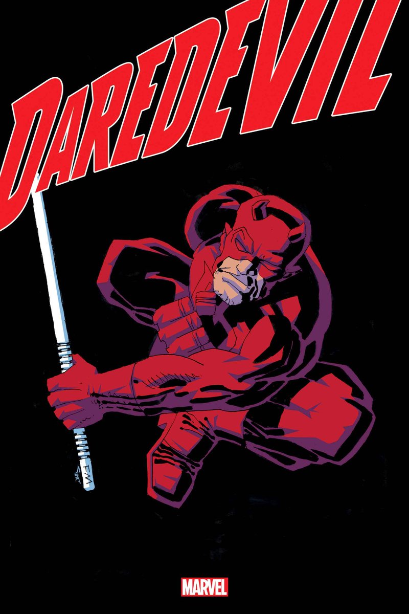 Legendary creator @FrankMillerInk returns to #MarvelComics with a new variant cover for 'Daredevil' #1, on sale this September! Learn more here: bit.ly/3qOKmxv