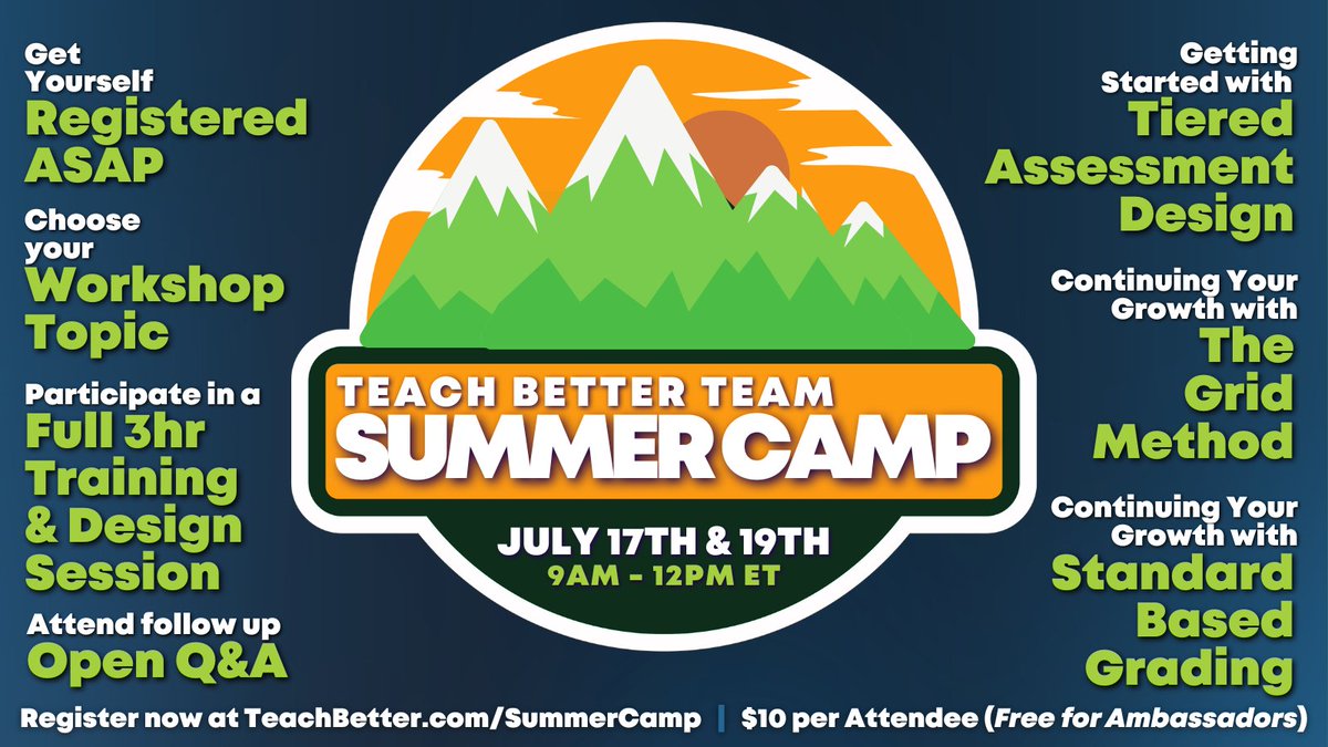 Don't miss out on this opportunity to enhance your teaching expertise & elevate your students' learning. Secure your spot at the ultimate virtual educator Summer Camp & join a global community of educators committed to transforming education. Register now: buff.ly/3qO1B25