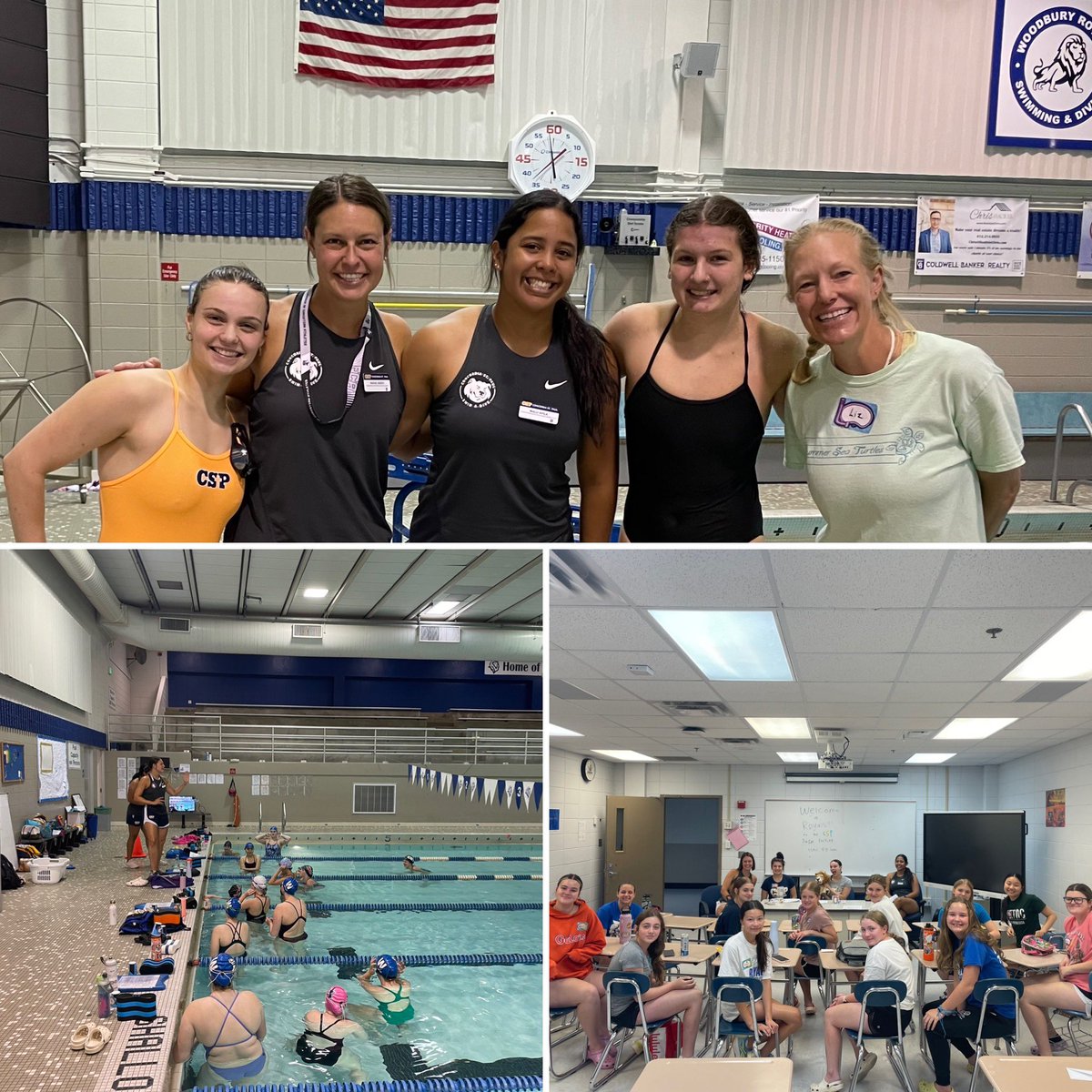 WHSRoyalWater's tweet photo. College Student-Athlete Panel &amp; Swim Clinic pool. Success! Summer On Royals! 🐻 💓🦁 https://t.co/vnbEYDGXha