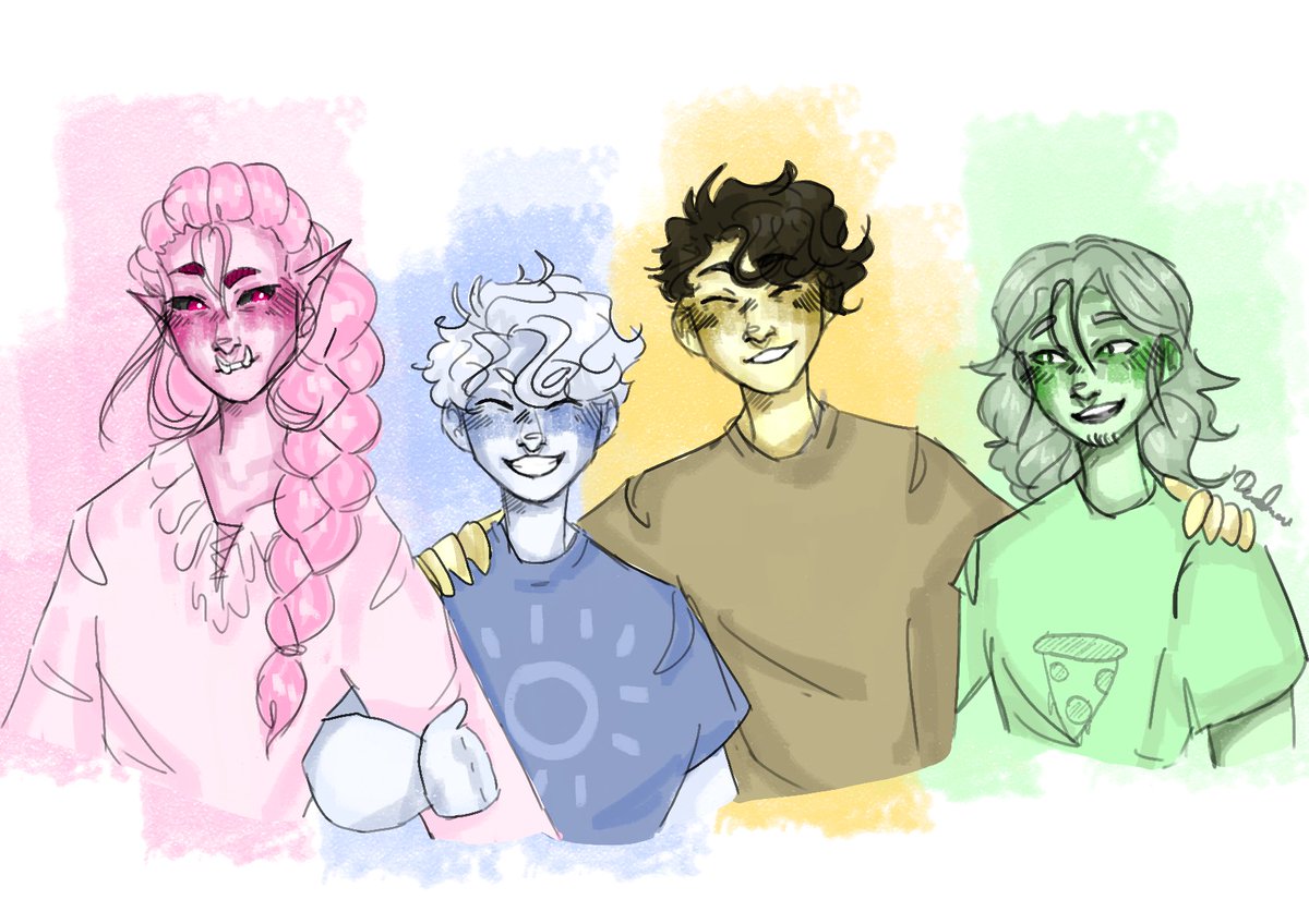 ArcherVDeadman's tweet photo. Color coded 
(Rts are v appreciated <3) 
#sleepyboisinc #sbifanart https://t.co/DhtqZZiS50