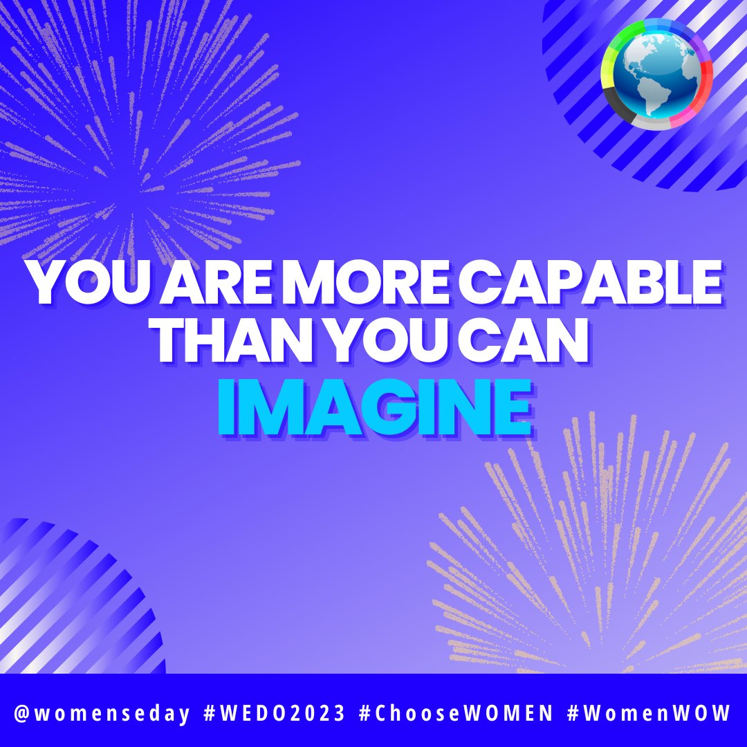 You can do ANYTHING! Girls, show them what you're made of! Join us at womenseday.org #WomenofImpact #Inspiration #Motivation #WomenInBusiness #WomenLeaders #ChooseWOMEN #WomenWOW #WEDO2023