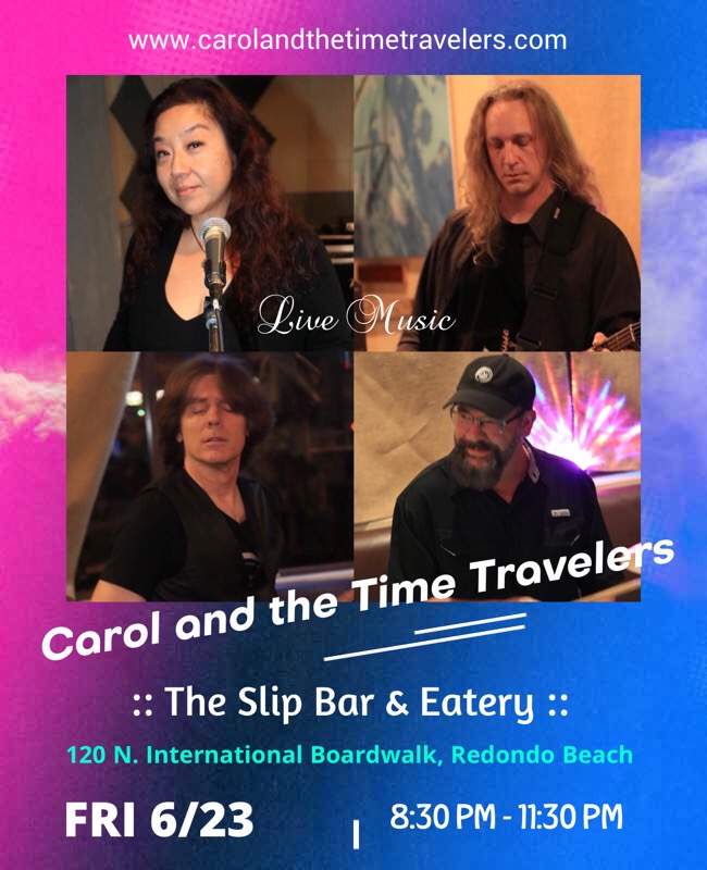 theslipbar's tweet photo. Just 3 days away! Carol and the Time Travelers - Friday June 23! ... https://t.co/lJDyYb69jL