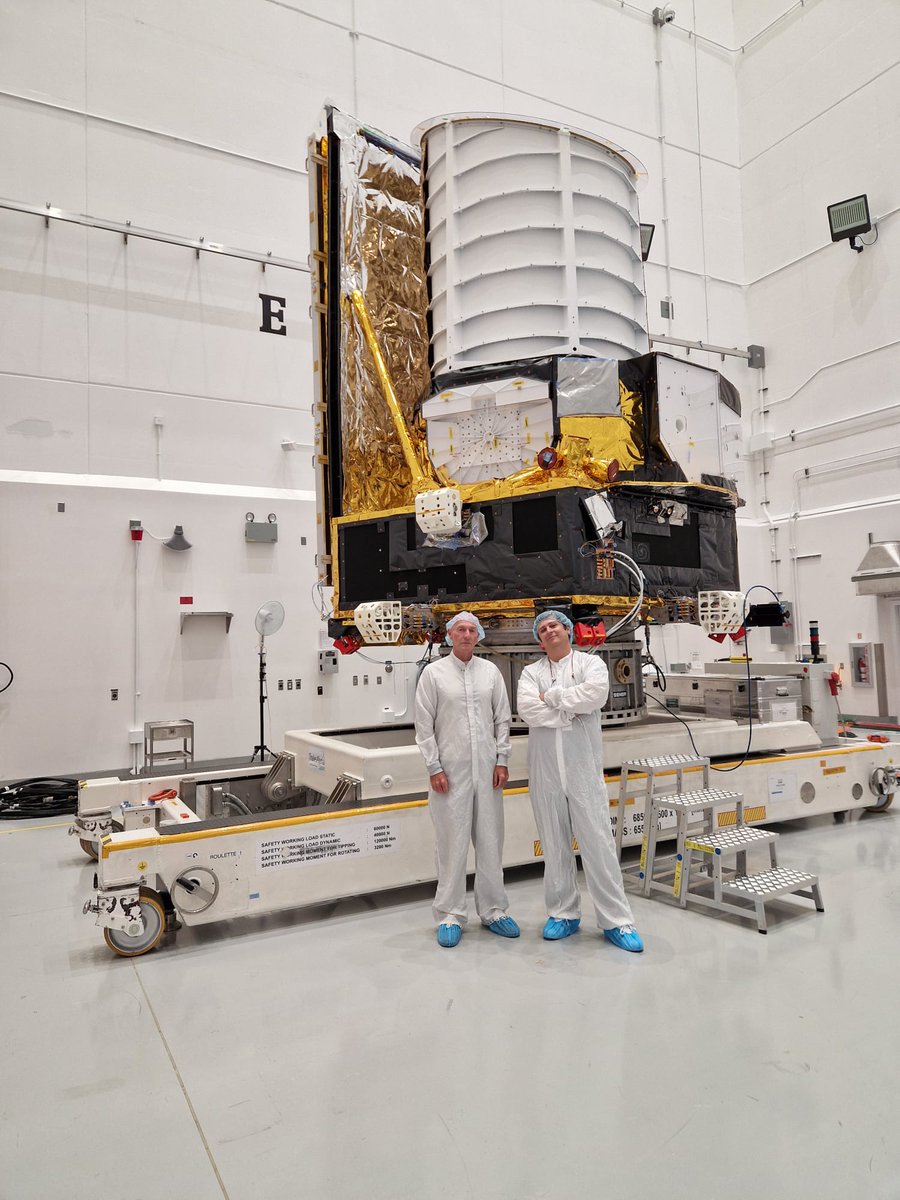 @ESA's and @Thales_Alenia_S Euclid mission #DarkUniverse space telescope.