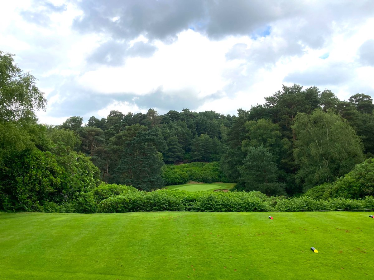 What a treat today playing the @WoburnGC Dukes course ⛳️ Absolutely stunning 🤩 and a real test 🏌🏼‍♂️ #GolfMonkey #GolfTwitter #Woburn #Golf (par 3, 3rd hole - stunning)