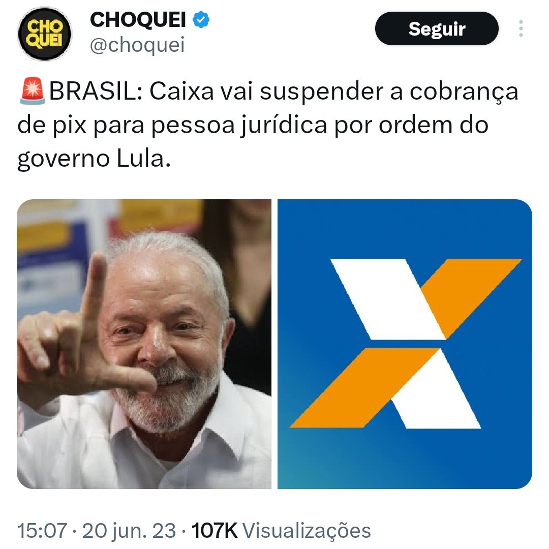 🚨NOTA: Choquei tentou nos acusar de compartilhar fake news, mas falhou miseravelmente.

1° Deixamos claro no nosso tweet que a taxação seria para PJ, não para pessoas físicas;

2° Destacamos que isso afetaria todos, inclusive pequenos empreendedores, porque não existem 'taxa só…