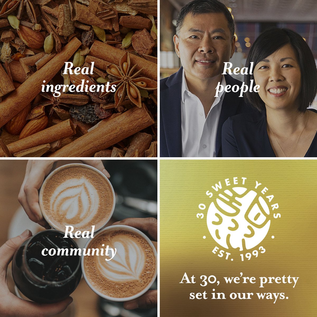 Sweetwaters's tweet image. We traveled the world to import the most authentic real ingredients, &amp;amp; scoured the neighborhood to hire the most upbeat personalities to put smiles on our guests’ faces. Real ingredients, real community. Help us celebrate and love your day! #sweetwaterscoffeetea #30thanniversary