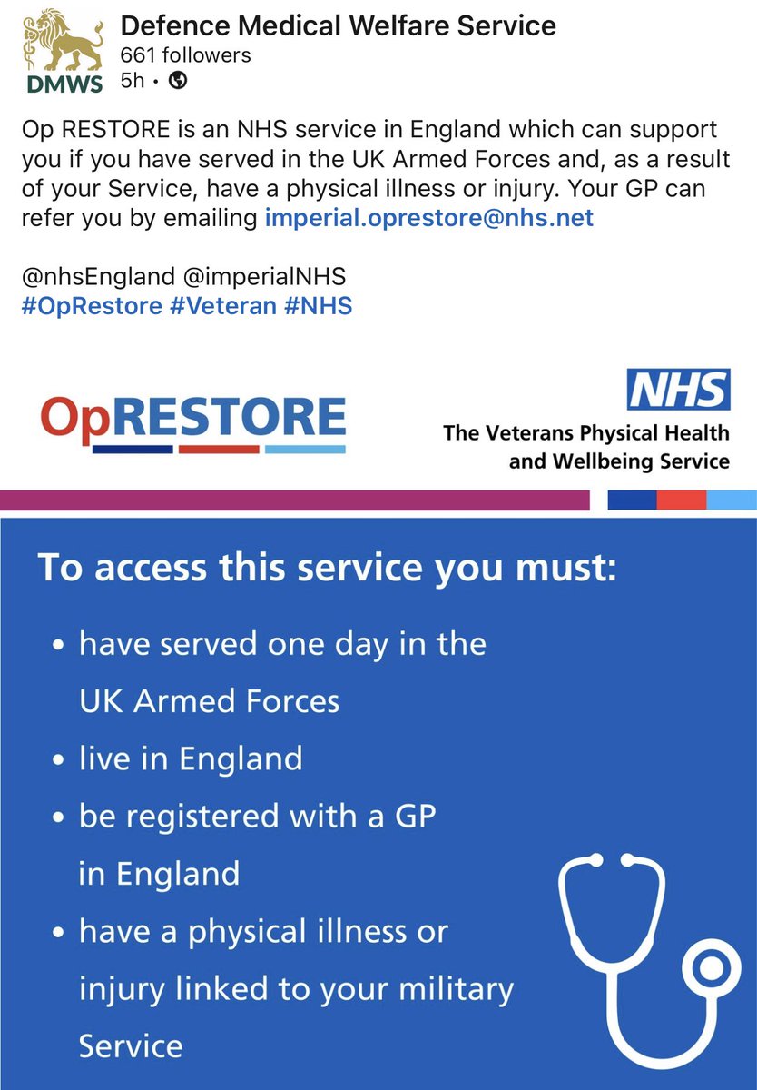 Alie_SalFfiord's tweet photo. The Veteran’s Trauma network has a new name…

#OpRestore #military #armedforces https://t.co/fIMnKQ2swC