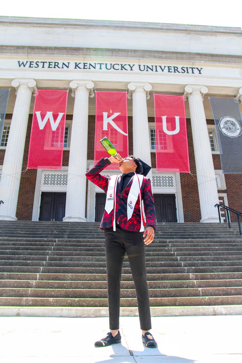 B.S in Sport Management 👨🏾‍🎓 ✅

So grateful to be the FIRST college graduate in my family🙏🏾.  #firstgengraduate 
I also just want to thank WKU Football for allowing me to be apart of the family and apart of college football history🖤‼️

Tops4L🧟‍♂️🖤