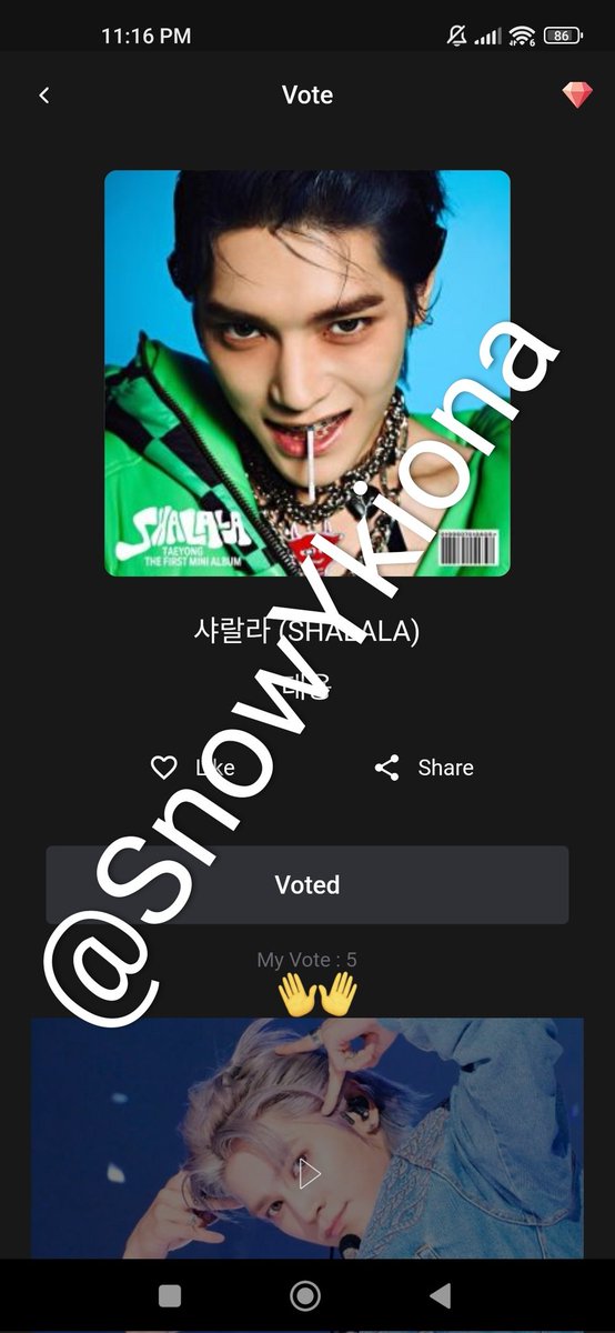 It's not much but I hope Taeyong wins this ❣️