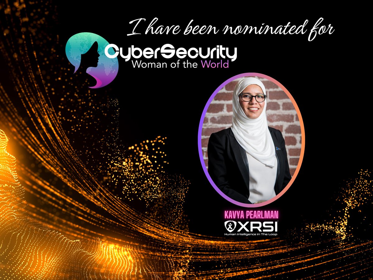 I am honored to be nominated for the prestigious Cybersecurity Woman of the World Edition Award!🌍

Thank you <a href="/KarmenINTL/">Carmen Marsh</a> <a href="/UnitedCybersec1/">United Cybersecurity Alliance</a> 🙏🧕❤ It's an honor to b recognized among remarkable women in cybersecurity alongside @dm_janosek

Grateful for the recognition &amp; support 🙌