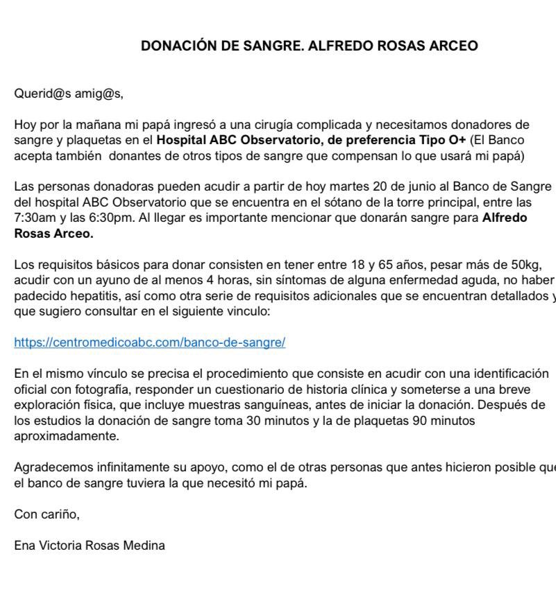 BernardoGR77's tweet photo. Si pueden donar se los agradeceremos mucho @enavictoria y yo. https://t.co/QfrrVaOV2P