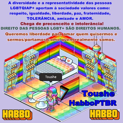 TousheHB's tweet photo. @HabboPTBR Toushe 
#Pride 
#Habbo https://t.co/U11j3W9RzK