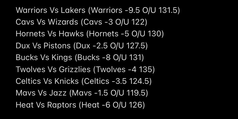 2KLHandicapper's tweet photo. Spreads for @NBA2KLeague games tonight starting 6PM
Who you got? #NotAffiliated #Handicapping https://t.co/B2itj9Eia7