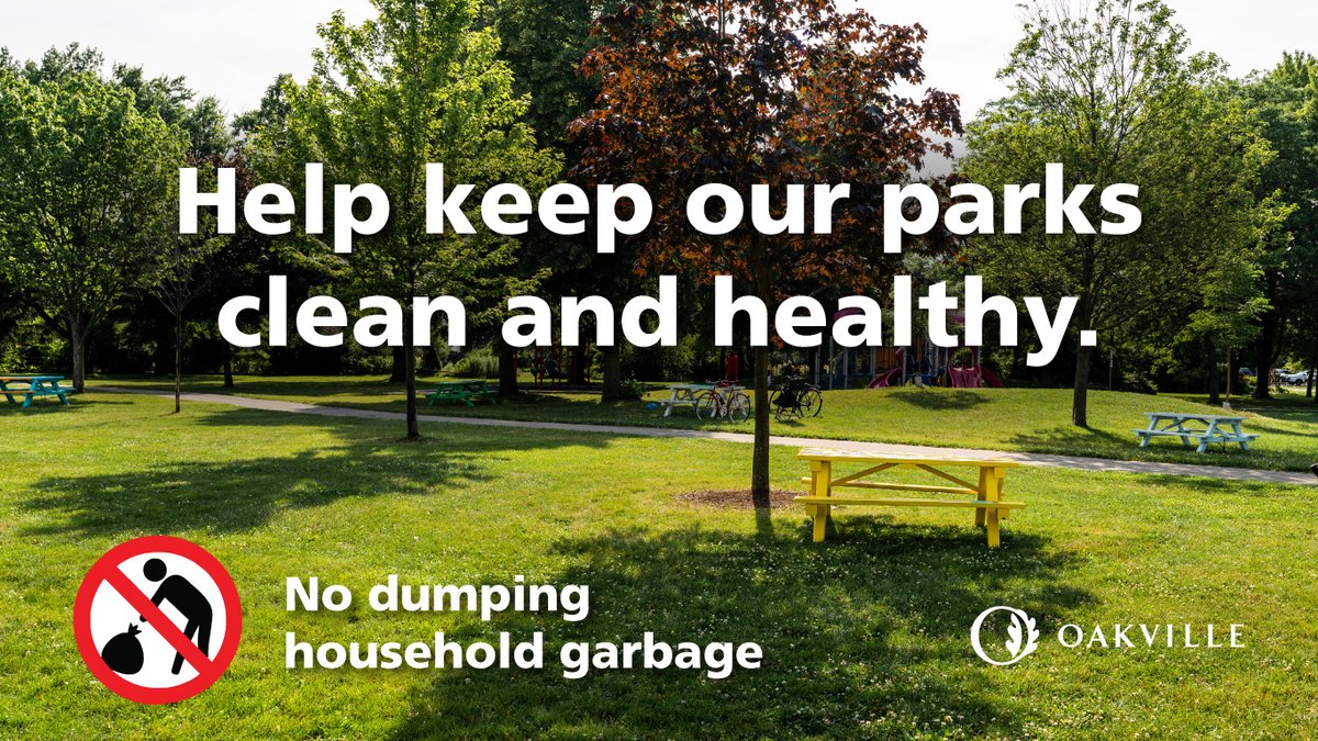Let's keep Oakville's parks looking beautiful.
Please report any litter and overflowing garbage cans.
oakvillecrm.my.site.com/ServiceOakvill…?