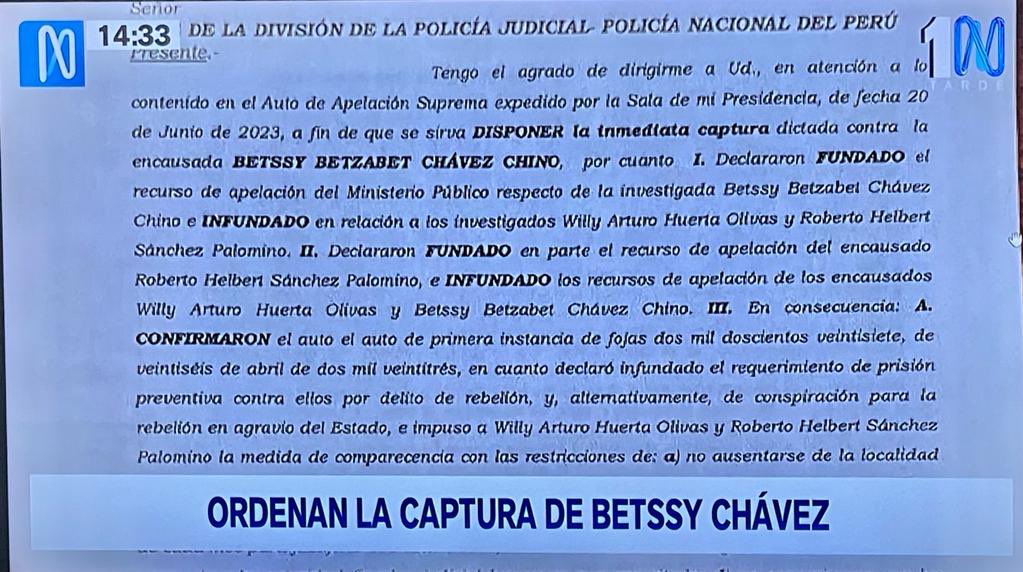wilbermedinab's tweet photo. Por las mismas razones que la suprema ordenó prisión preventiva contra Betsy Chávez también debió ordenar preventiva contra @anibaltorresv xq ambos fueron los promotores del fallido golpe de estado del 07/12/2022 👀👇 https://t.co/uQw1cgoCvr