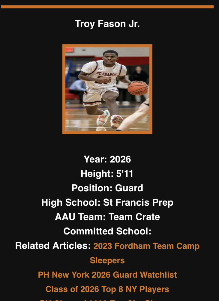 RecruitTheBronx's tweet photo. Troy Fason Jr

https://t.co/PzRKHRkmON https://t.co/PM0VA6GPgV