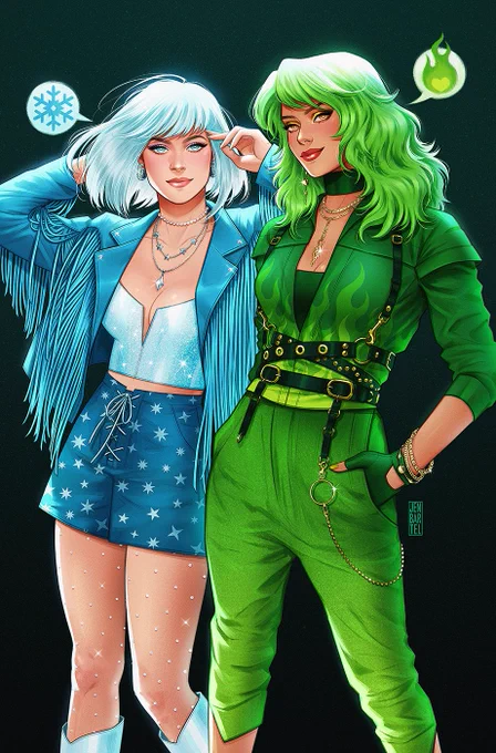 My fashion variant cover for Fire &  Welcome to Smallville #1!  Available at your LCS this September 