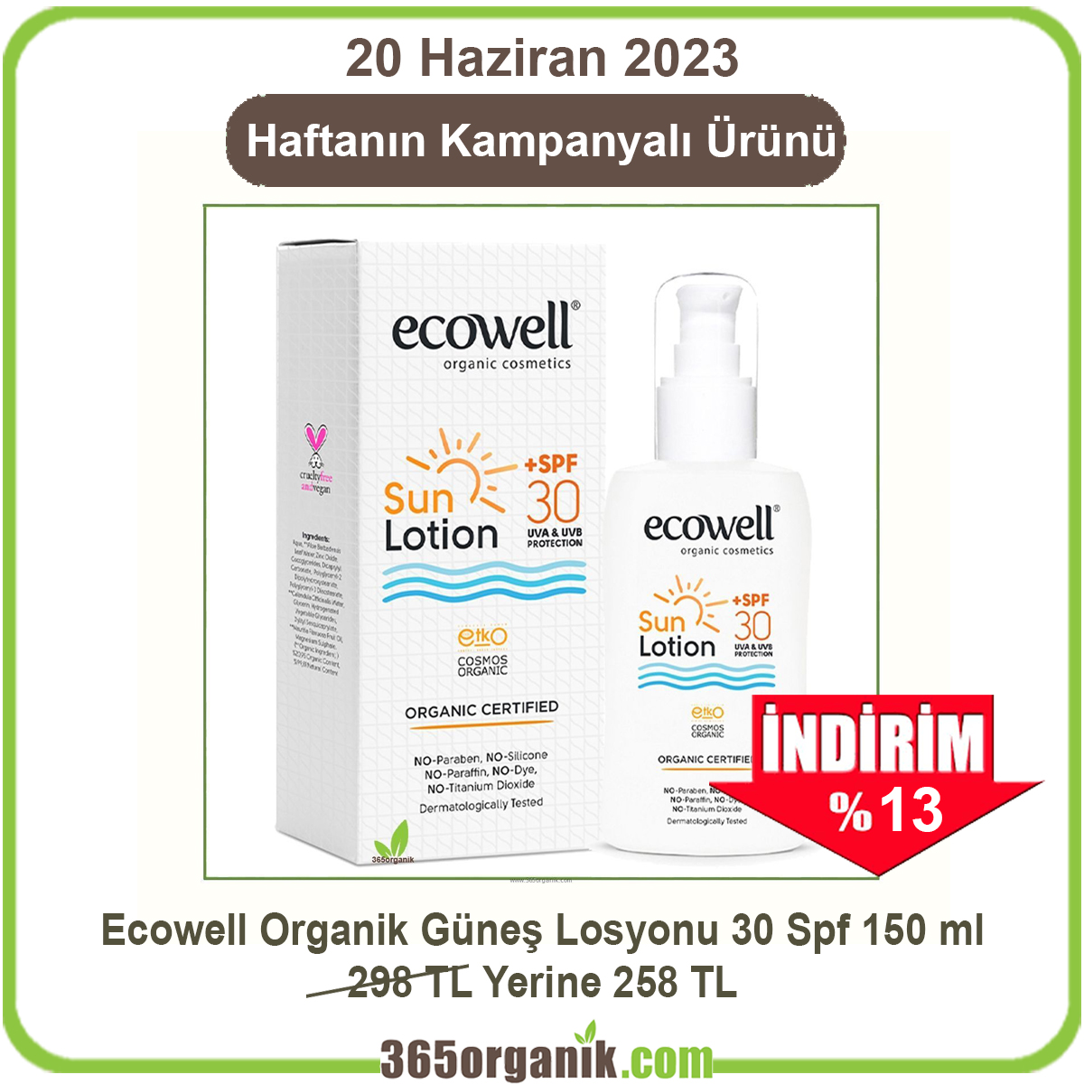 Bayramda Organik Güneş Kremi Kullanın! - mailchi.mp/fec9c69e93ac/3…