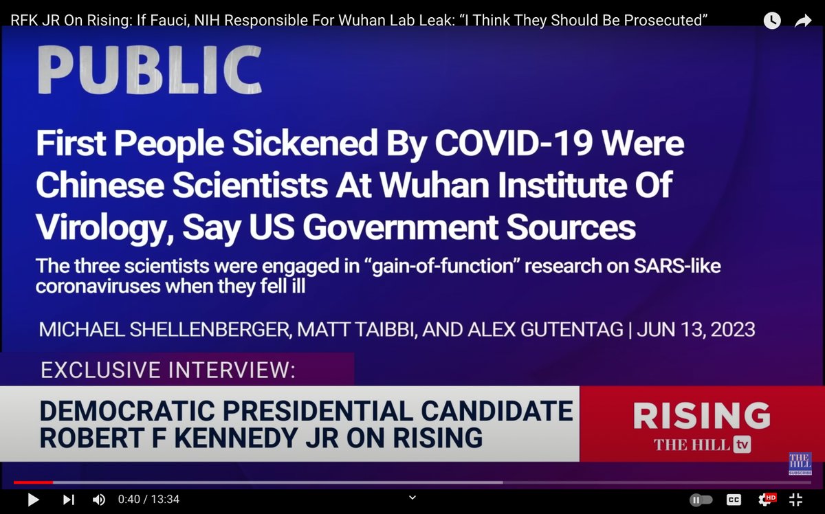 @0rf The Covid-19 virus was genetically edited through Gain of Function Research. The NIH funded Bat Lady's GOF on coronaviruses at Wuhan through Peter Daszak's EcoHealth Alliance. The first 3 cases were scientists working at the Wuhan Institute of Virology. One of them was Bat Lady's…