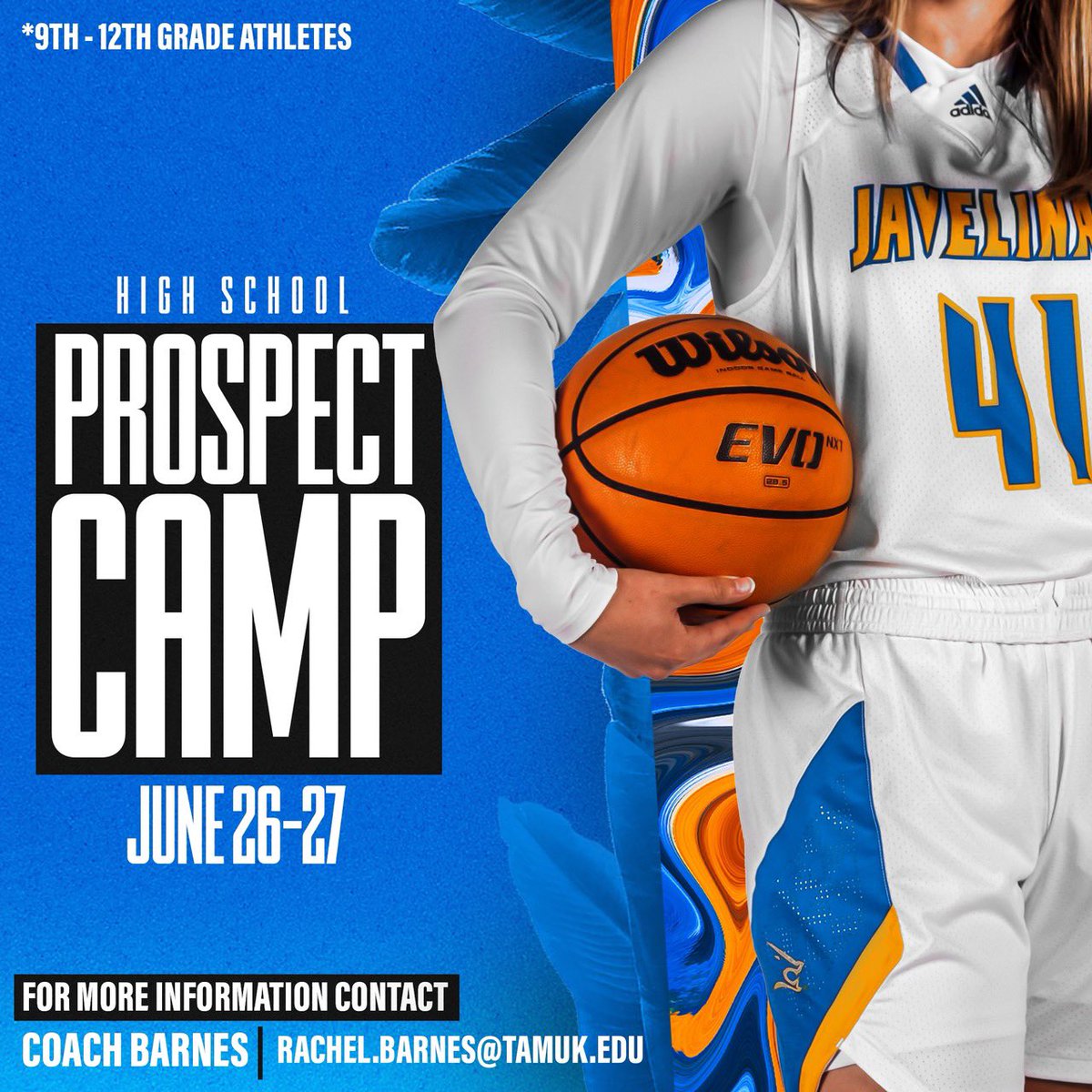 📅 6 days until our Prospect Camp
🏫 9-12 Grade Girls
📍 Bishop High School
 ⏰ 1-4 PM

javelinaathletics.com/news/2023/5/19…