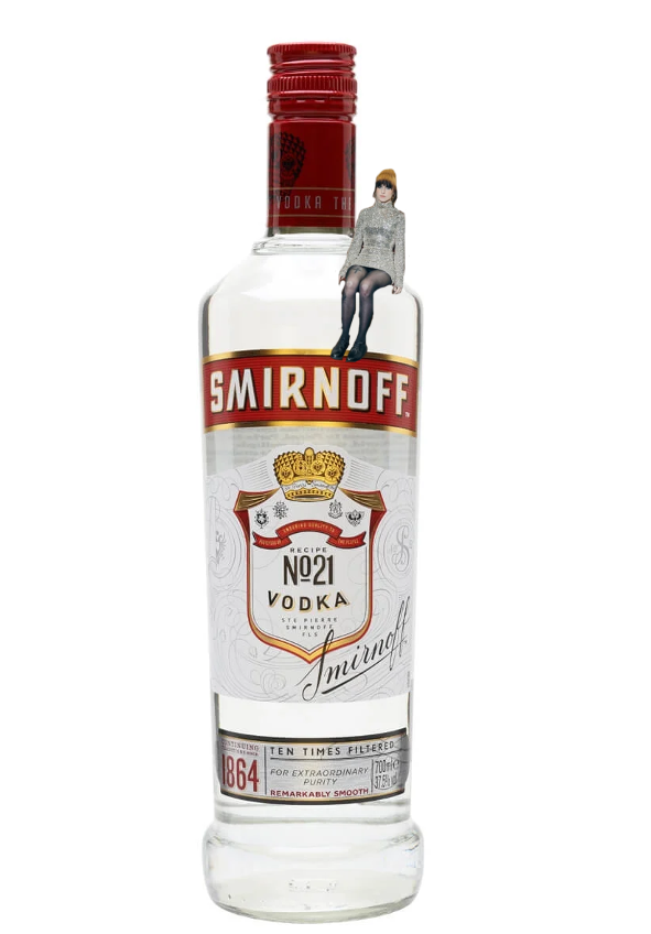 Hayley Williams sat on a bottle of vodka