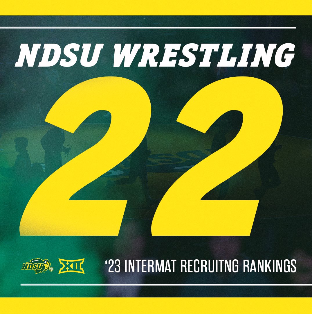 The Bison have landed the #22 recruiting class for 2023 by @InterMat, including six ranked freshman and a 2x junior college All-American! #GoBison