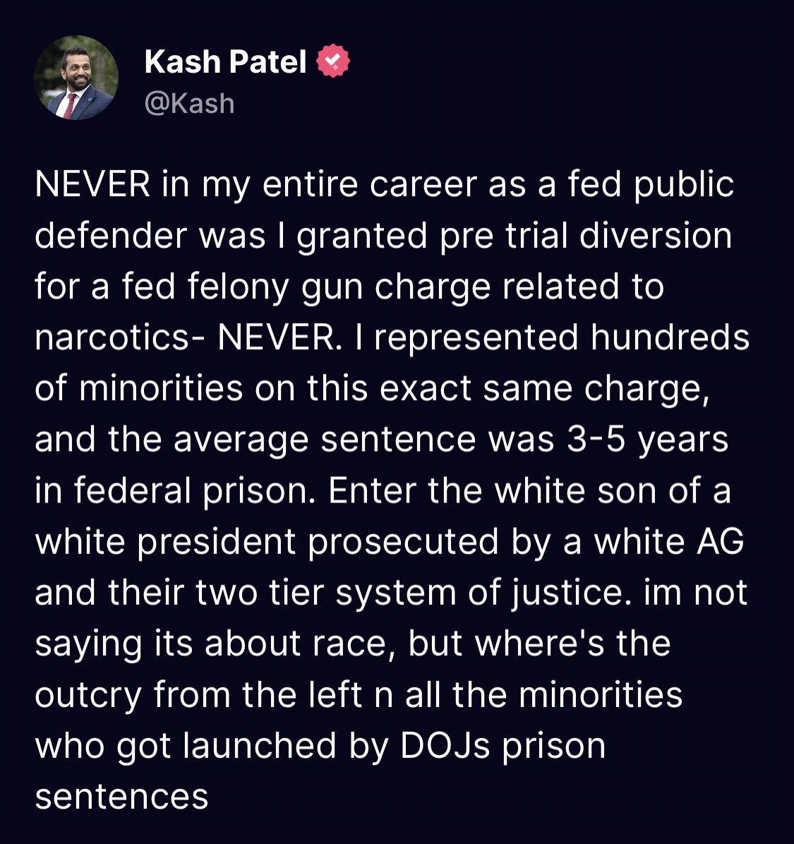 Kash Patel responds to Hunter plea deal 👇