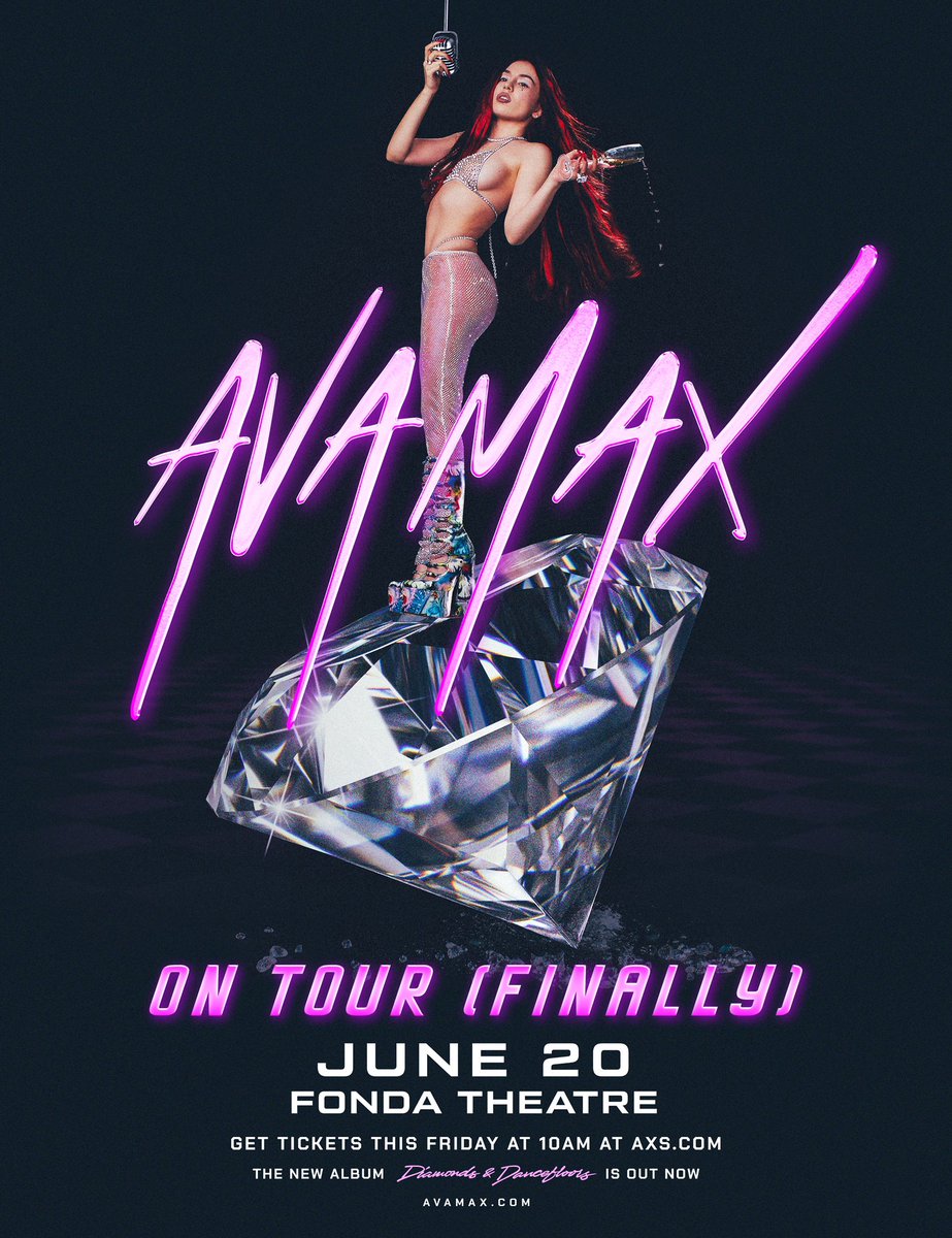 KINGS, QWEENS, AND ALL THINGS SLAY ✨@AvaMax SET TIMES FOR TONIGHT! 💎 7:30PM - DOORS 💎 7:50PM - 8:20PM - @BandOfSilver 💎 8:40PM - 9:10PM - @thescarletopera 💎 9:40PM - 10:40PM - @AvaMax